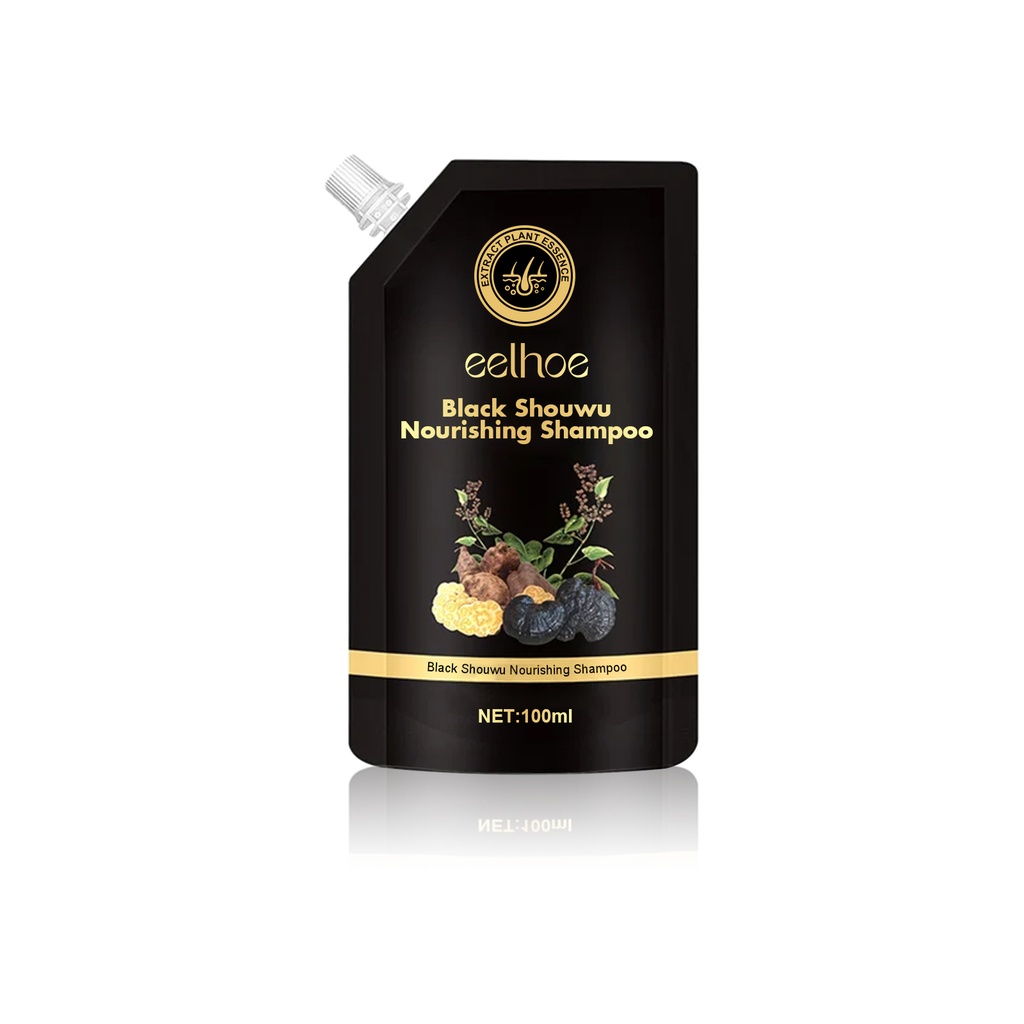 Eelhoe Shampook Ganoderma Đen Multiflorum Dầu gội đen tự nhiên dày cấp ẩm cho da đầu mềm mại