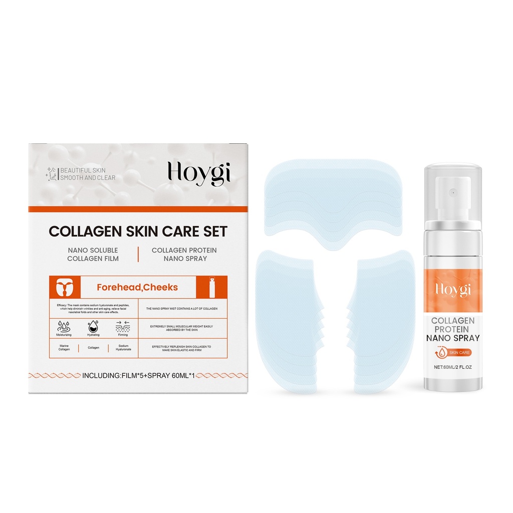 Bộ Collagen Dưỡng Da Mặt Hoygi Xịt Dưỡng & Dưỡng Ẩm Mặt Nạ Hydrating & Hydrating