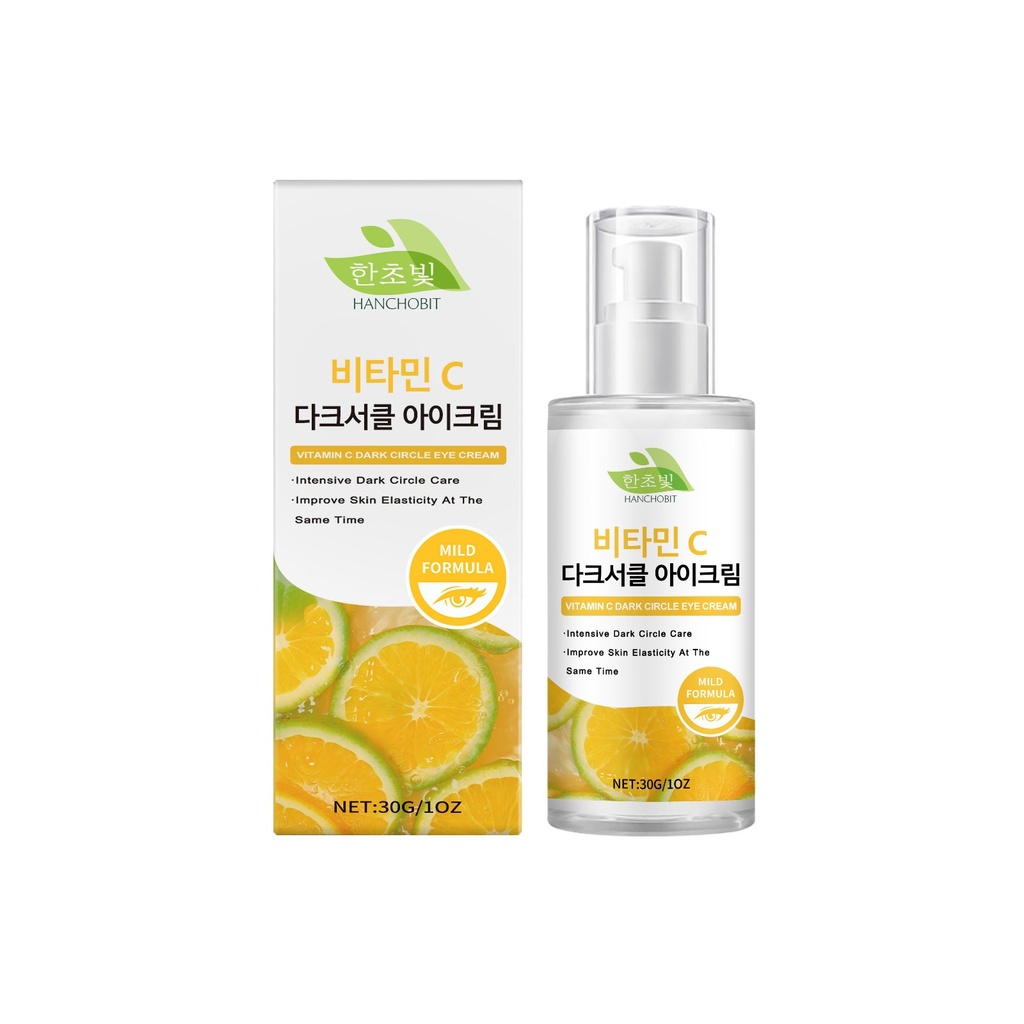 Kem Dưỡng Mắt Vitamin C HANCHOBIT Làm Sáng Da Khu Vực Xung Quanh Mắt Với Niacinamide Cung Cấp Độ Ẩm Chăm Sóc Mắt Hằng Ngày