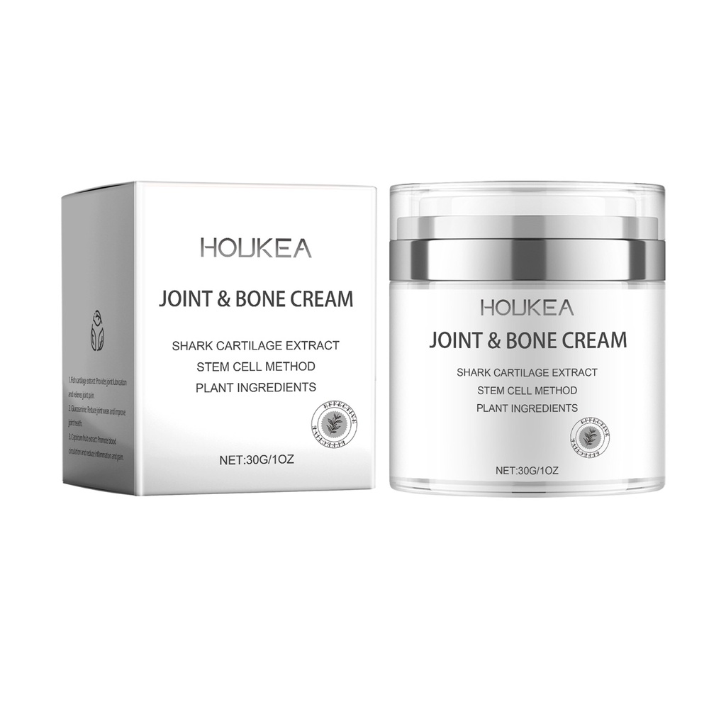 Kem dưỡng cơ thể Houkea Shark, Kem dưỡng ẩm nhẹ nhàng giúp giảm đau cổ tay và đầu gối và cải thiện sự linh hoạt