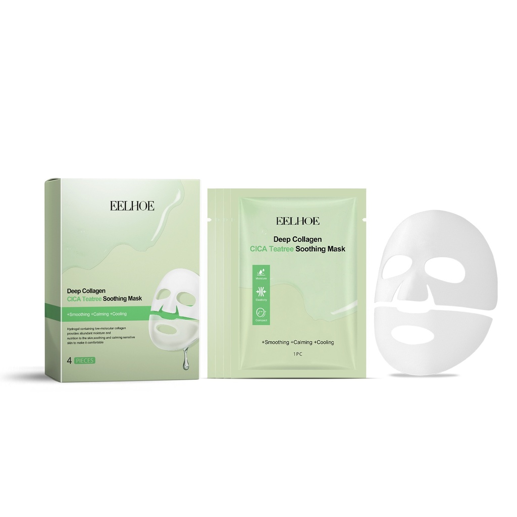 EELHOE Mặt Nạ Chăm Sóc Da Collagen Trà Xanh (Bộ Hộp) Cung cấp độ ẩm, Dưỡng ẩm và Chăm sóc da, Mặt nạ sáng da, đàn hồi và rạng rỡ.