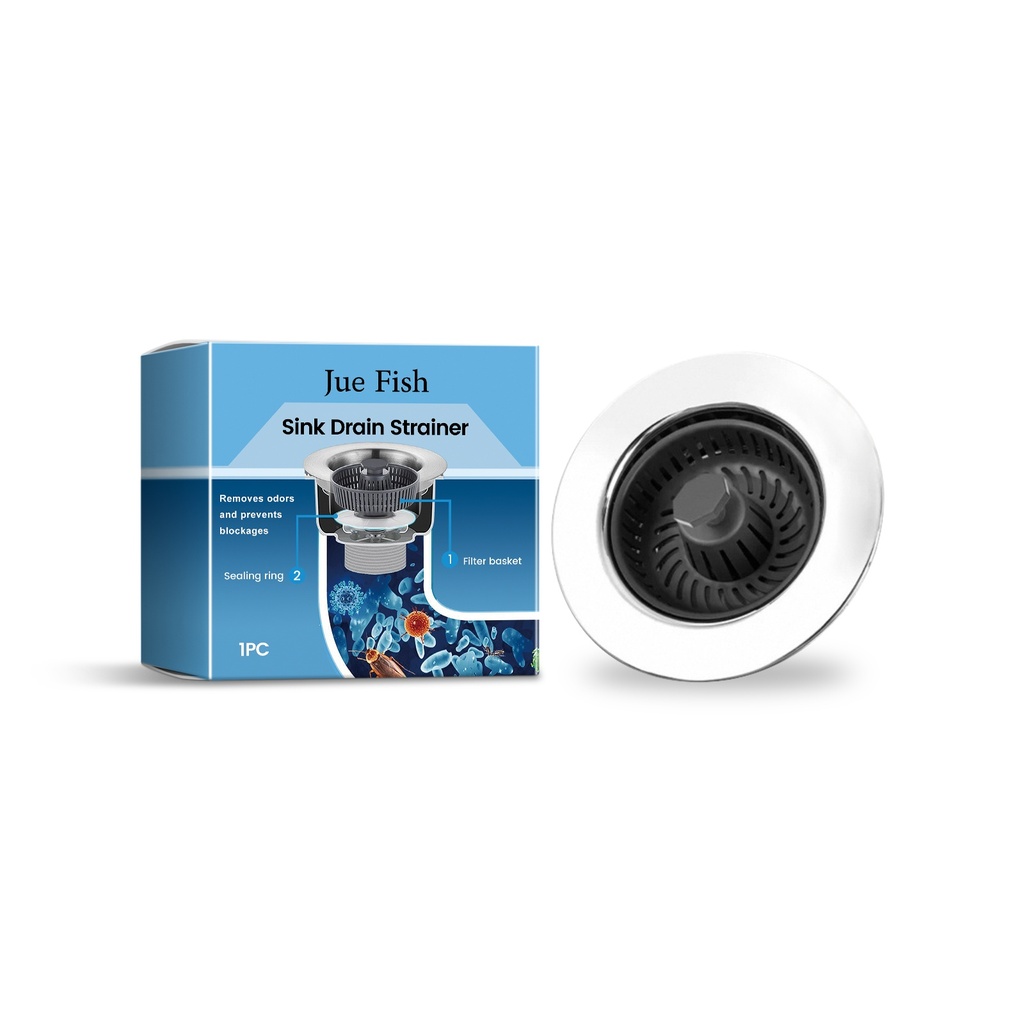 Lọc rác cho bồn rửa Jue Fish, lưới thoát nước lớn chống tắc nghẽn thu gom rác