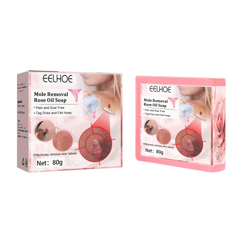 Xà phòng tinh dầu hồng EELHOE Verruca, dùng để vệ sinh cơ thể, névus verruca, cho mặt và cổ, xà phòng essence nhung verruca