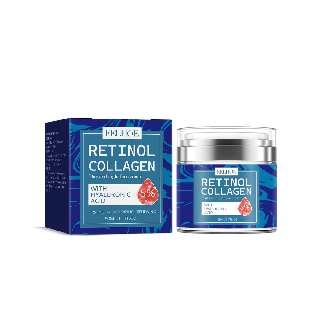 Kem collagen retinol EELHOE, làm sáng nếp nhăn, se khít da và làm đều màu da, kem dưỡng ẩm
