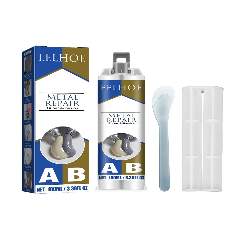 EELHOE Chất Keo Đúc Kim Loại (100ml) Là Chất Phụ Gia Sửa Chữa Kim Loại Để Lấp Đầy Vết Nứt, Niêm Phong Vết Nứt, Lớp Chống Nhanh Khô và Hàn Chịu Nhiệt Cao