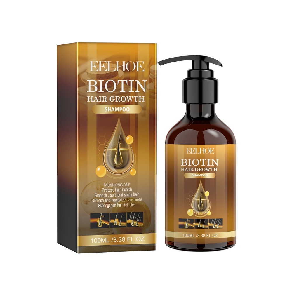 Xà phòng Biotin EELHOE, Làm sạch da đầu và nuôi dưỡng tóc nhẹ nhàng, Dưỡng ẩm, Mượt và bóng