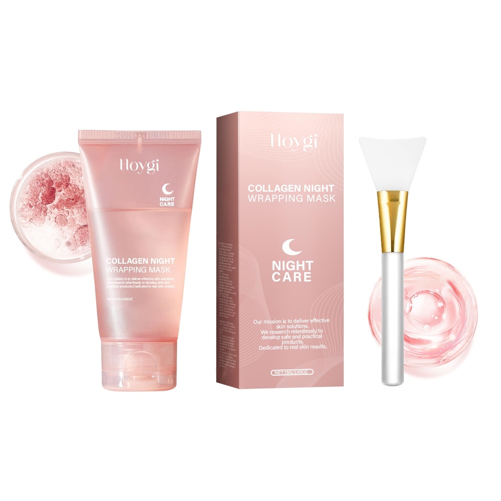 Mặt nạ Peel-Off Collagen Hoygi (Có dụng cụ cạo) Làm sạch nhẹ nhàng lỗ chân lông, mụn đầu đen, tạo độ săn chắc, cung cấp độ ẩm và nuôi dưỡng