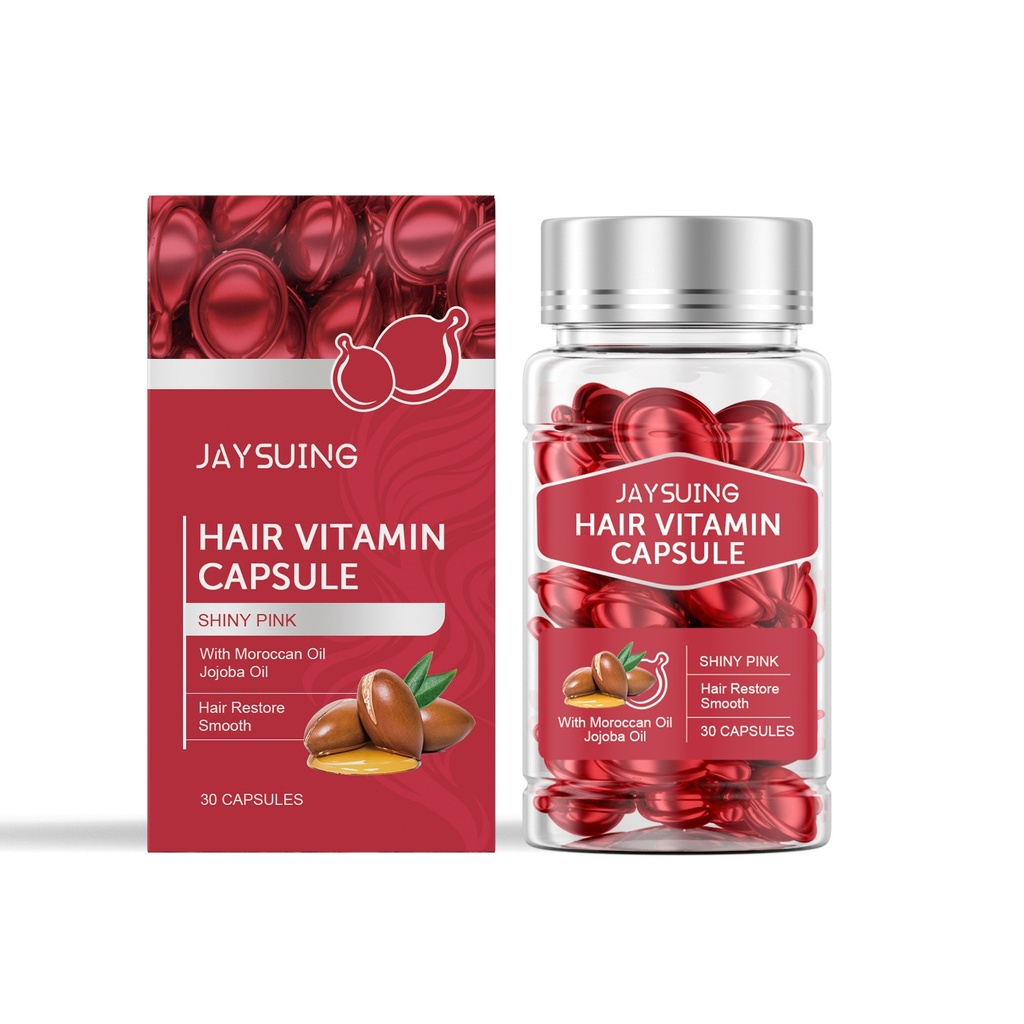 Viên nang tinh dầu chăm sóc tóc Jaysuing, liệu pháp làm mượt để cải thiện tóc khô và dễ kích ứng.