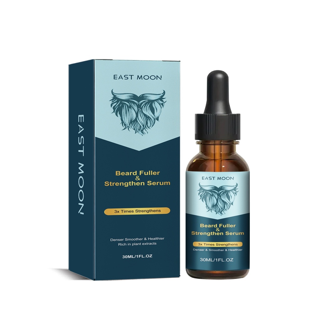 Sérum East Moon Beard Fuller & Strengthen, Sản phẩm Dưỡng Bạc Đàn Ông Giúp Tăng Cường và Chăm Sóc Bạc