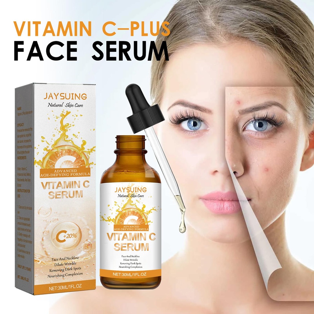 Serum Vitamin C Chống Lão Hóa Jaysuing, Làm Sáng Vết Nám Và Nếp Nhăn, Cung Cấp Độ Ẩm, Làm Sáng Da, Chống Lão Hóa