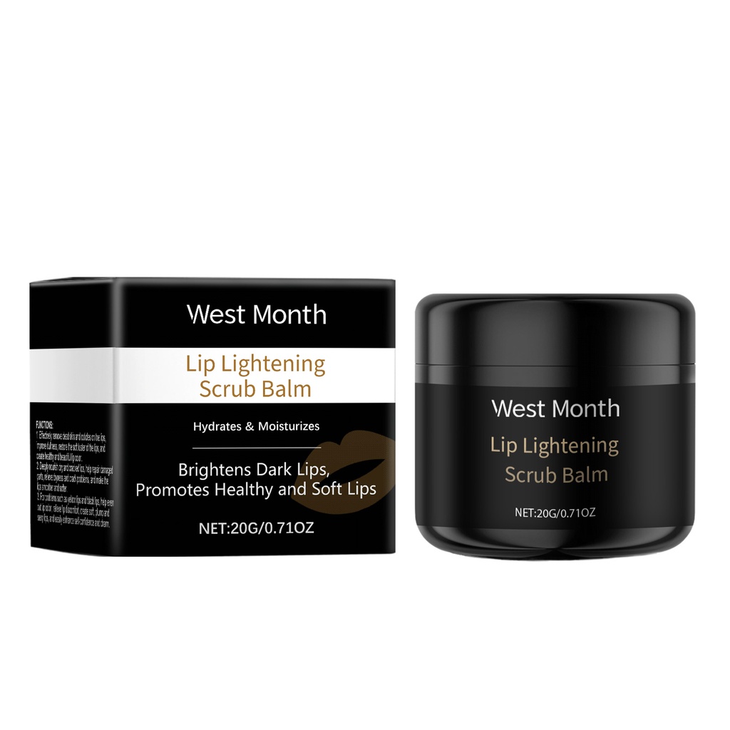 West&Month Exfoliating Lip Scrub, Dưỡng ẩm và cấp nước cho đôi môi khô với khả năng tẩy tế bào chết nhẹ nhàng