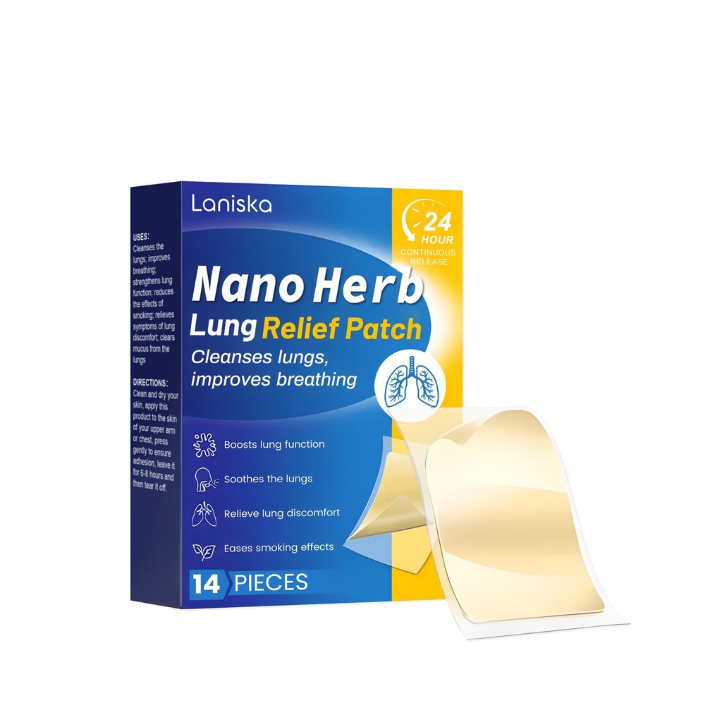 Miếng dán chăm sóc cơ thể Laniska, với thành phần dịu nhẹ, cung cấp sự thoải mái và giảm khó chịu