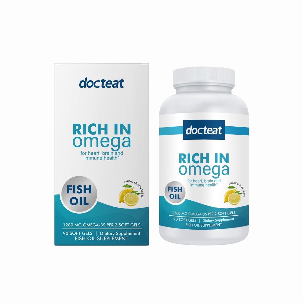 Viên nang mềm dầu cá Docteat, dầu cá đại dương dễ dàng bổ sung các dưỡng chất cần thiết mỗi ngày và nâng cao sức khỏe tổng thể