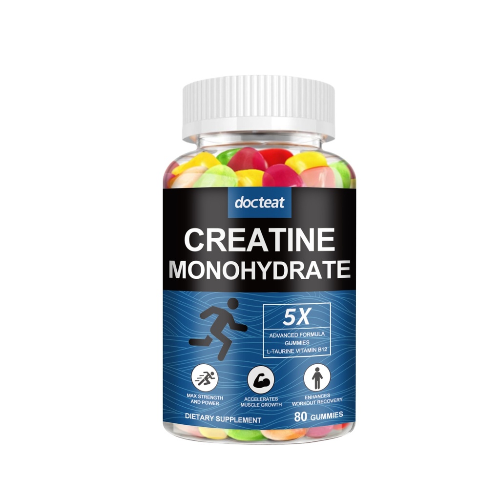 Kẹo dẻo Creatine Docteat, giúp cung cấp năng lượng, tăng cường khối lượng cơ và cải thiện hiệu suất thể thao
