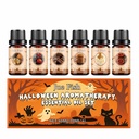 Bộ tinh dầu aromatherapy Halloween Jue Fish, hộp quà tinh dầu thơm khuếch tán DIY tại nhà