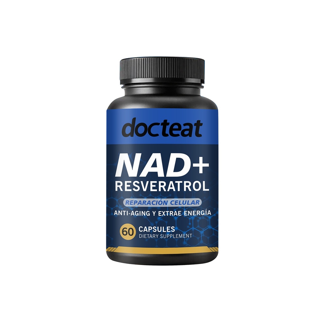 Viên Nang Docteat Nad+, giàu các chất tiền chất Nad+ để cung cấp năng lượng và giúp tăng cường sức mạnh thể chất và sức bền