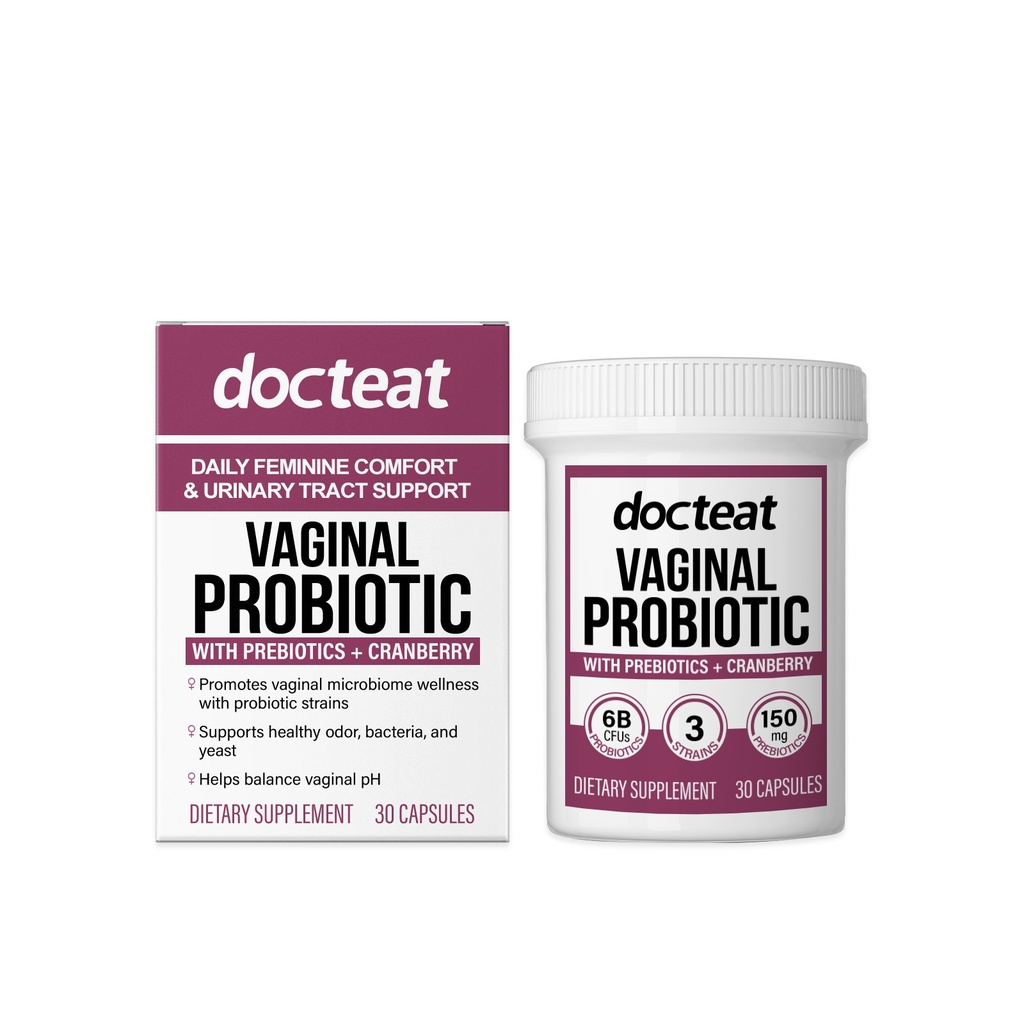 Viên uống chăm sóc phụ nữ Docteat, với công thức tinh khiết giúp giảm bớt khó chịu về thể xác của phụ nữ và bổ sung các chất dinh dưỡng chính