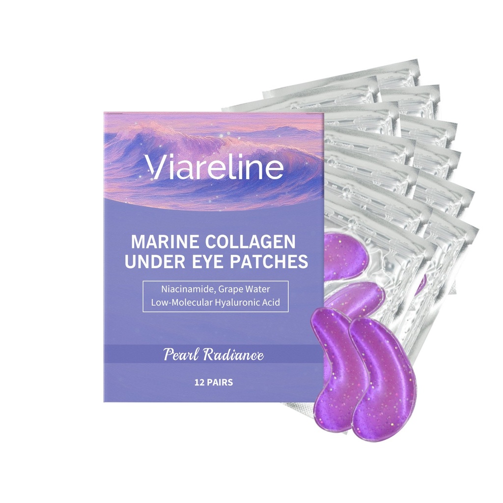Viareline Mặt Nạ Collagen Dưỡng Ẩm Cho Mắt, Chăm Sóc Hàng Ngày, Cấp Nước, Dưỡng Ẩm Và Làm Mềm Da Xung Quanh Mắt
