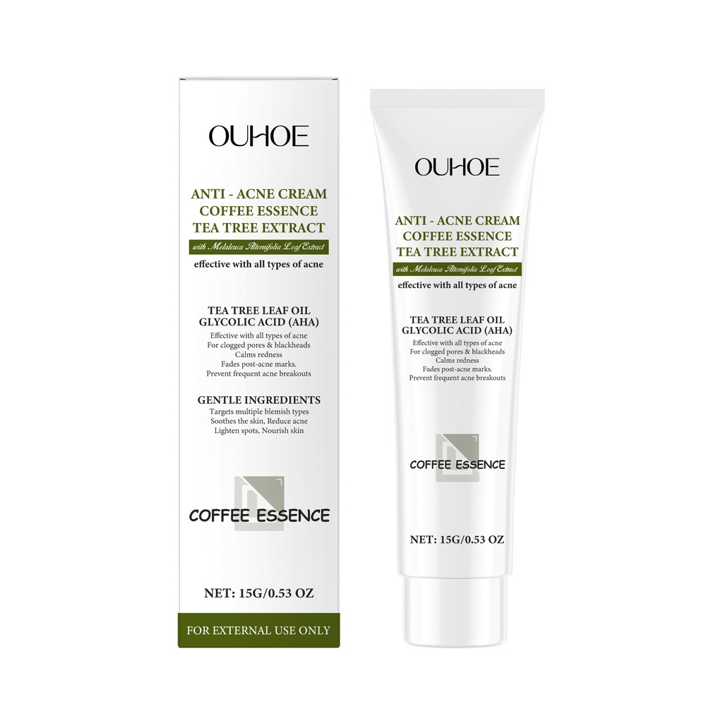 Kem Dưỡng Da Chăm Sóc Làm Sạch Mụn OUHOE, Làm Dịu Da, Cung Cấp Độ Ẩm, Làm Se Khít Lỗ Chân Lông và Làm Sáng Da Bị Mụn. Kem Làm Sạch Dưỡng Da Chống Mụn
