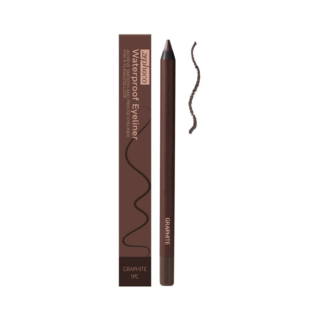 zephoco Eyeliner Graphite, Màu Sắc Mịn Như Lụa Cung Cấp Độ Ẩm Không Dễ Bị Bẩn Trang Điểm Mắt Tự Nhiên