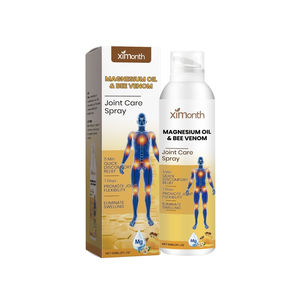 Ximonth Bee Venom Joint Care Spray, Spray Chăm Sóc Cơ Thể Làm Dịu Độ Ẩm cho Tay Vùng Gối