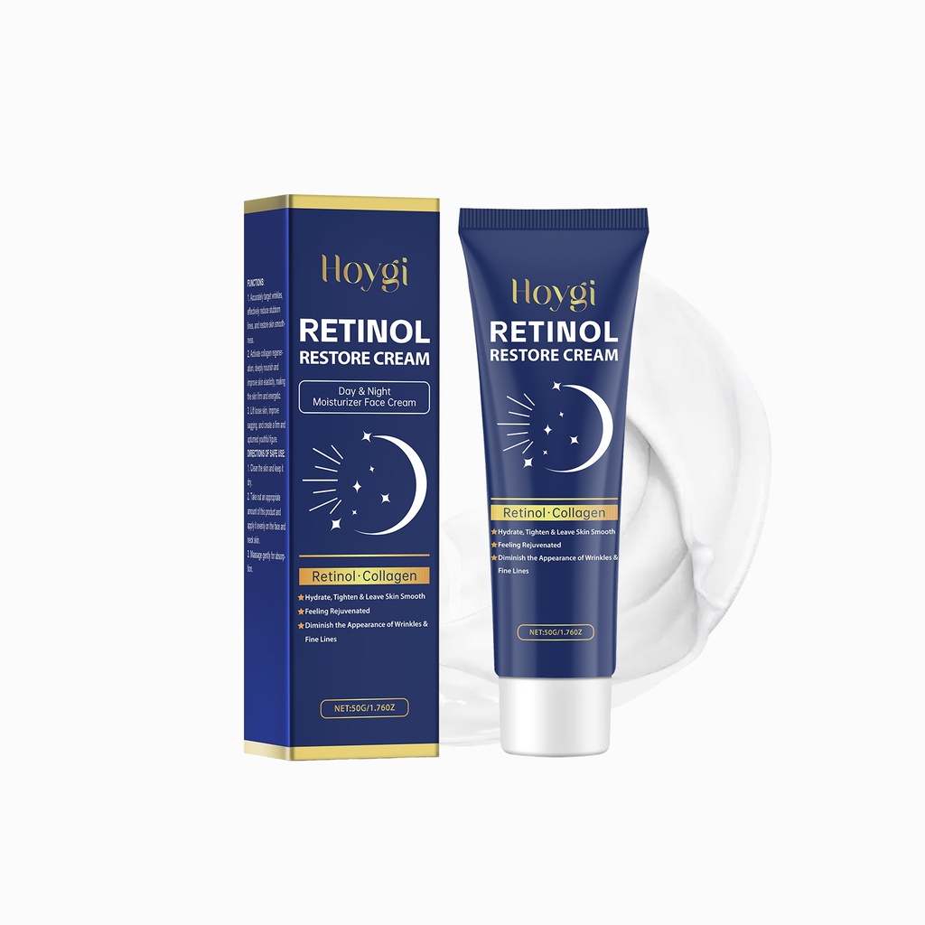 Kem Retinol Hoygi cung cấp độ ẩm và nuôi dưỡng da mặt. Đây là sản phẩm chăm sóc hàng ngày, làm mềm và sáng da.