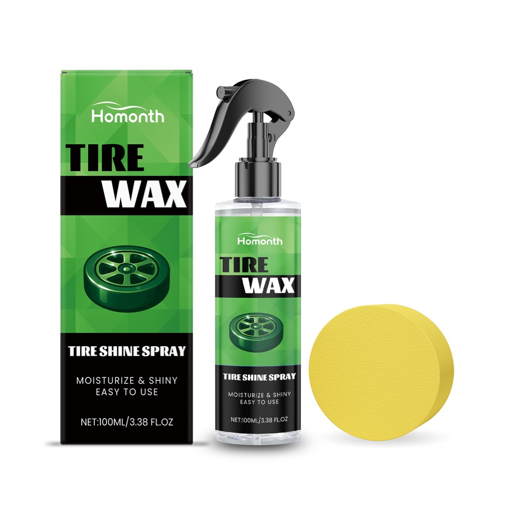 Bộ Xịt Bóng Bánh Xe Homonth, Duy Trì Lốp Xe, Tẩy Rửa, Chống Bụi, Đánh B bóng và Làm Đen