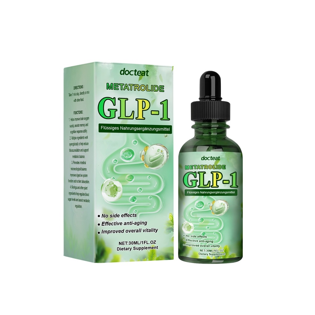 Docteat Glp-1 Drops Giảm Cảm Giác Thèm Ăn, Cân Bằng Ruột và Điều Chỉnh Sử Dụng Đường Của Cơ Thể