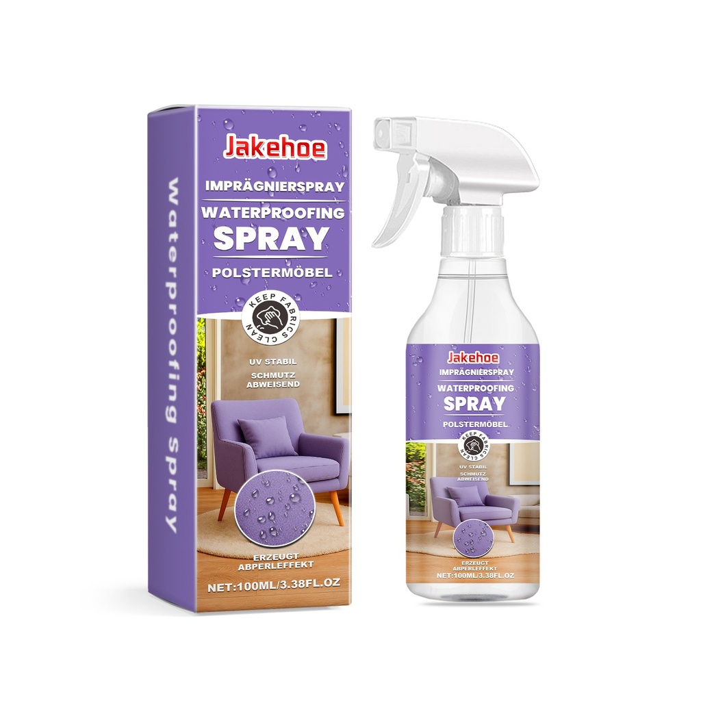 Xịt chống thấm vải nội thất Jakehoe, Bảo trì hàng ngày tiện lợi, Vệ sinh sofa, Xịt chống thấm làm sạch vết bẩn