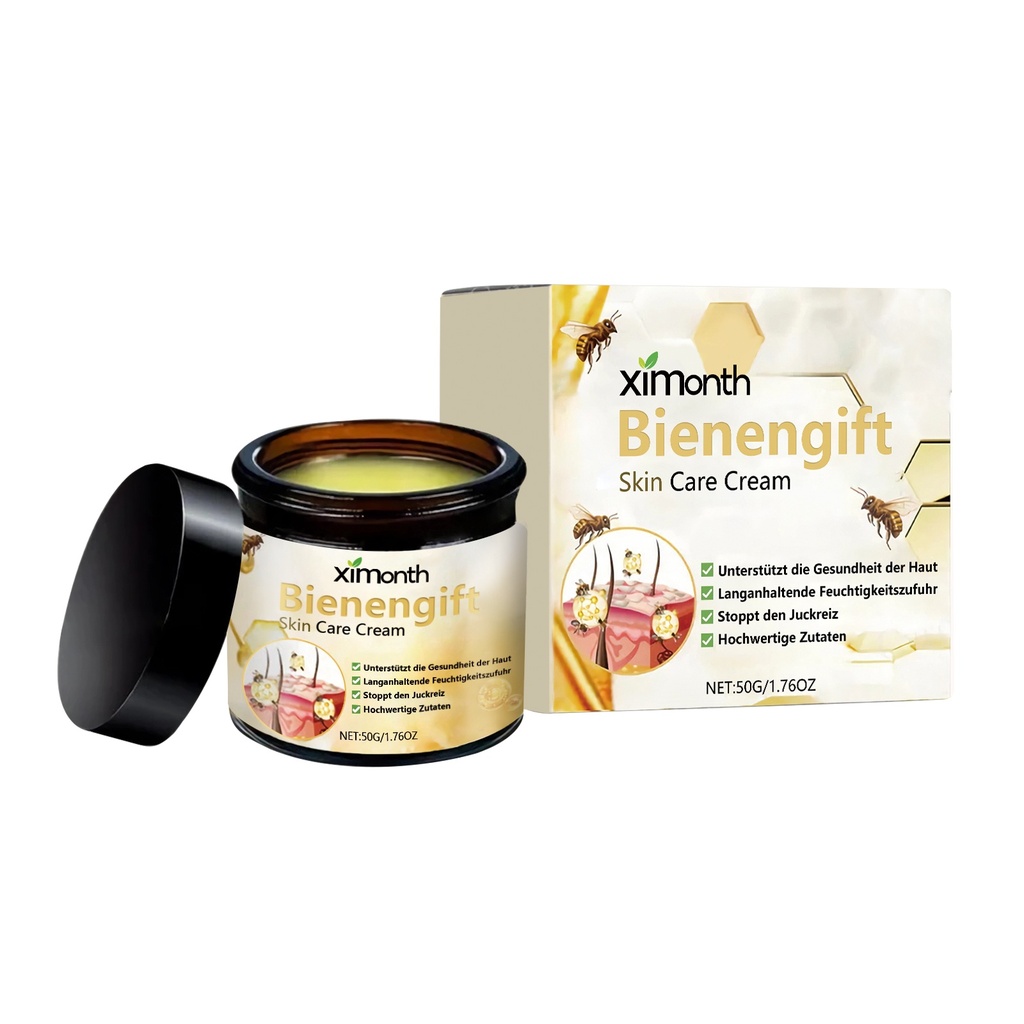 Kem dưỡng da venin ong Ximonth, công thức thảo dược dịu nhẹ, dưỡng ẩm cho da cơ thể, mịn màng và chăm sóc tinh tế.