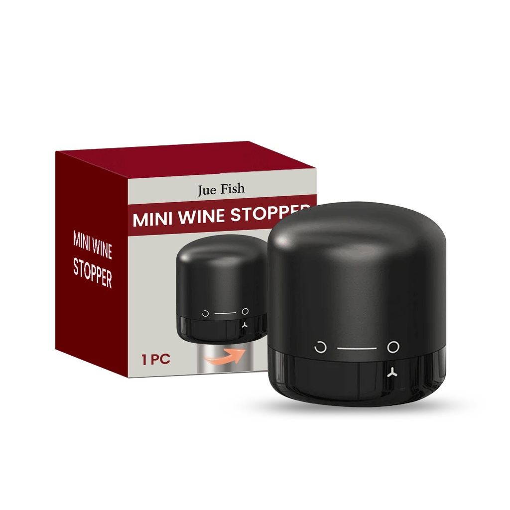 Nút Bịch Rượu Mini Jue Fish, Nút Bích Bịch Rượu Đỏ, Chất liệu Silicon, Phù Hợp Cho Nút Chống Rò Rỉ Rượu Sủi Bọt