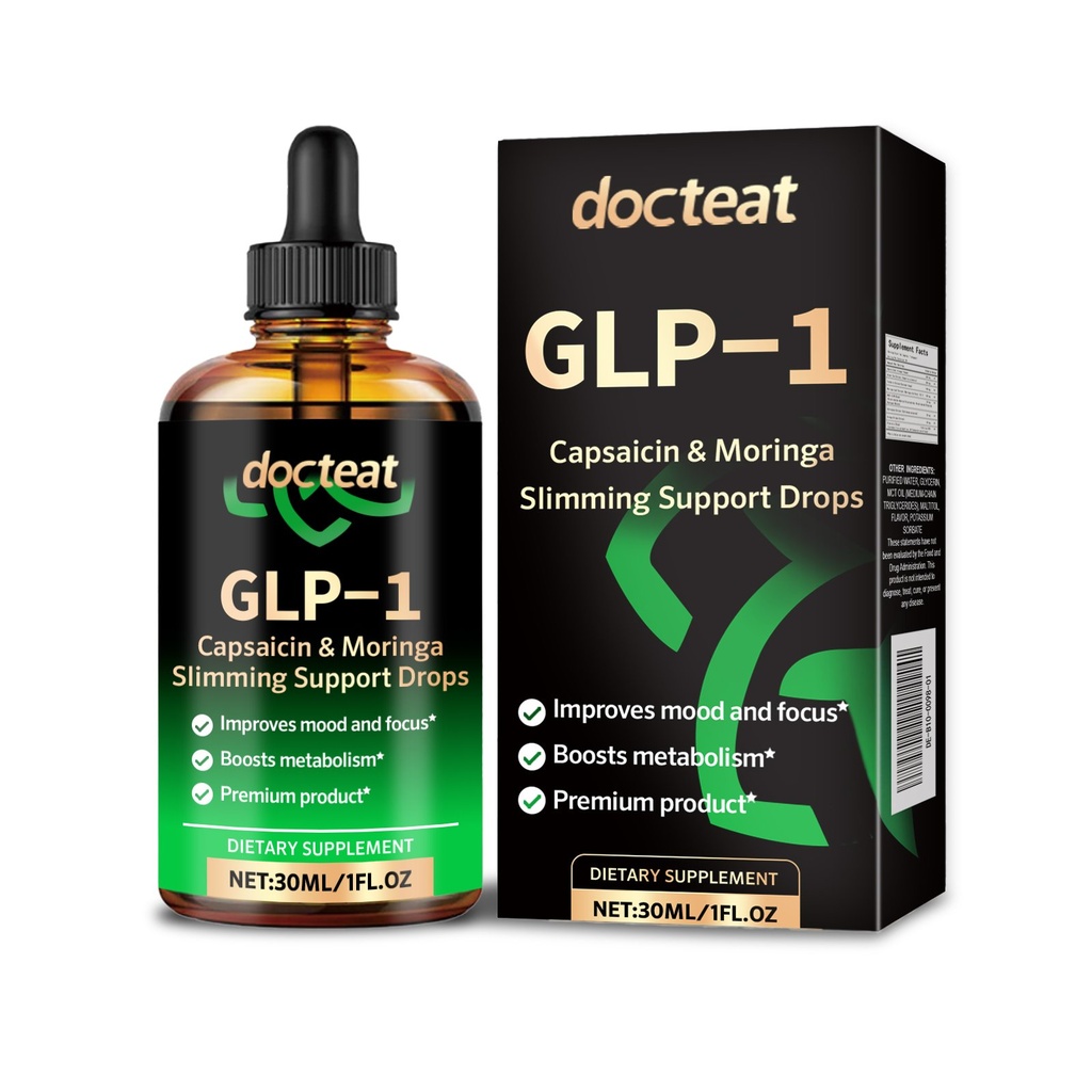 Docteat Glp-1 Gout Piment Chile Giọt Bổ Sung Hỗ Trợ Năng Lượng Hàng Ngày Cân Bằng Sức Khỏe Cơ Thể