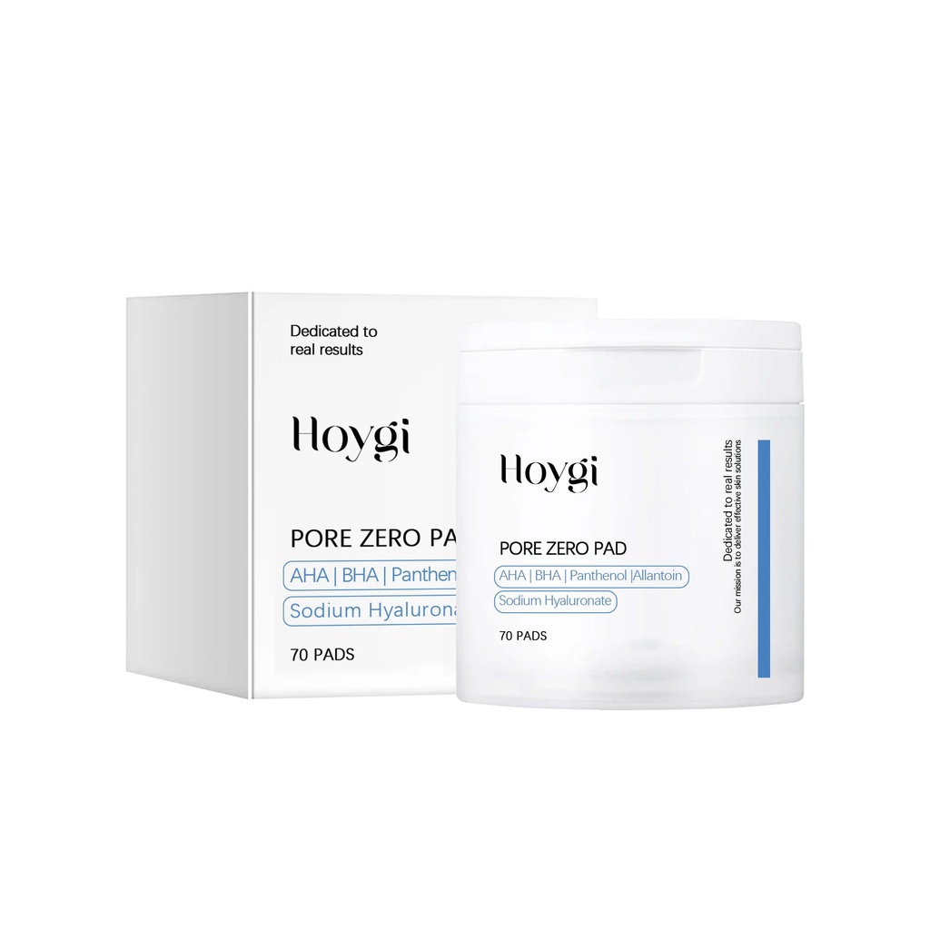 Miếng pad toner acid salicylic Hoygi nhẹ nhàng làm sạch keratin, cung cấp độ ẩm và nuôi dưỡng miếng pad nén ướt cho khuôn mặt.