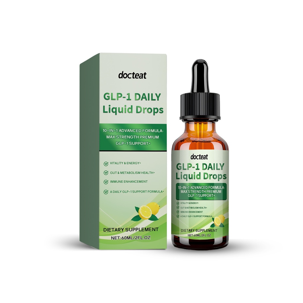 Docteat Glp-1 Drops Giúp Giảm Cảm Giác Thèm Ăn, Quản Lý Hình Dáng Cơ Thể Và Cân Bằng Năng Lượng Đường Ruột