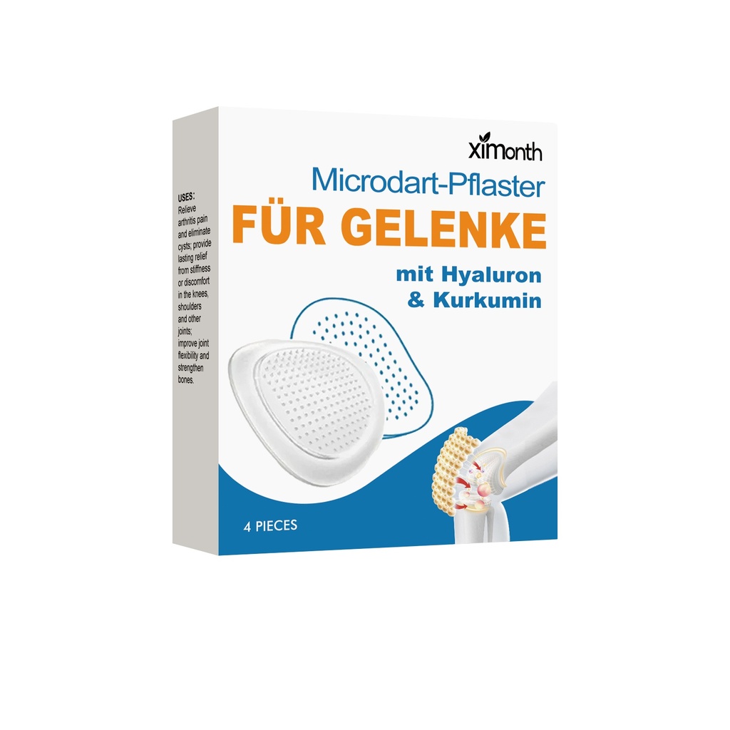 Miếng dán chăm sóc khớp acid hyaluronic Ximonth: Thành phần nhẹ nhàng nuôi dưỡng và chăm sóc cổ tay, đầu gối và cơ thể