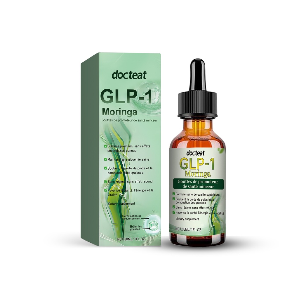 Giọt Lá Moringa GLP-1 Docteat Cân Bằng Năng Lượng, Giúp Cơ Thể Sử Dụng Đường và Quản Lý Vóc Dáng
