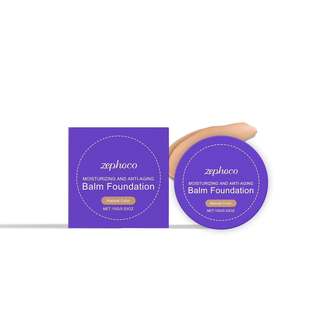 zephoco Kem Nền Dưỡng Ẩm Màu Tự Nhiên Nhẹ Và Bám Vào Da, Dưỡng Ẩm Và Nuôi Dưỡng Da, Làm Sạch Da Dầu Và Khô, Cung Cấp Sự Chăm Sóc Che Khuyết Điểm