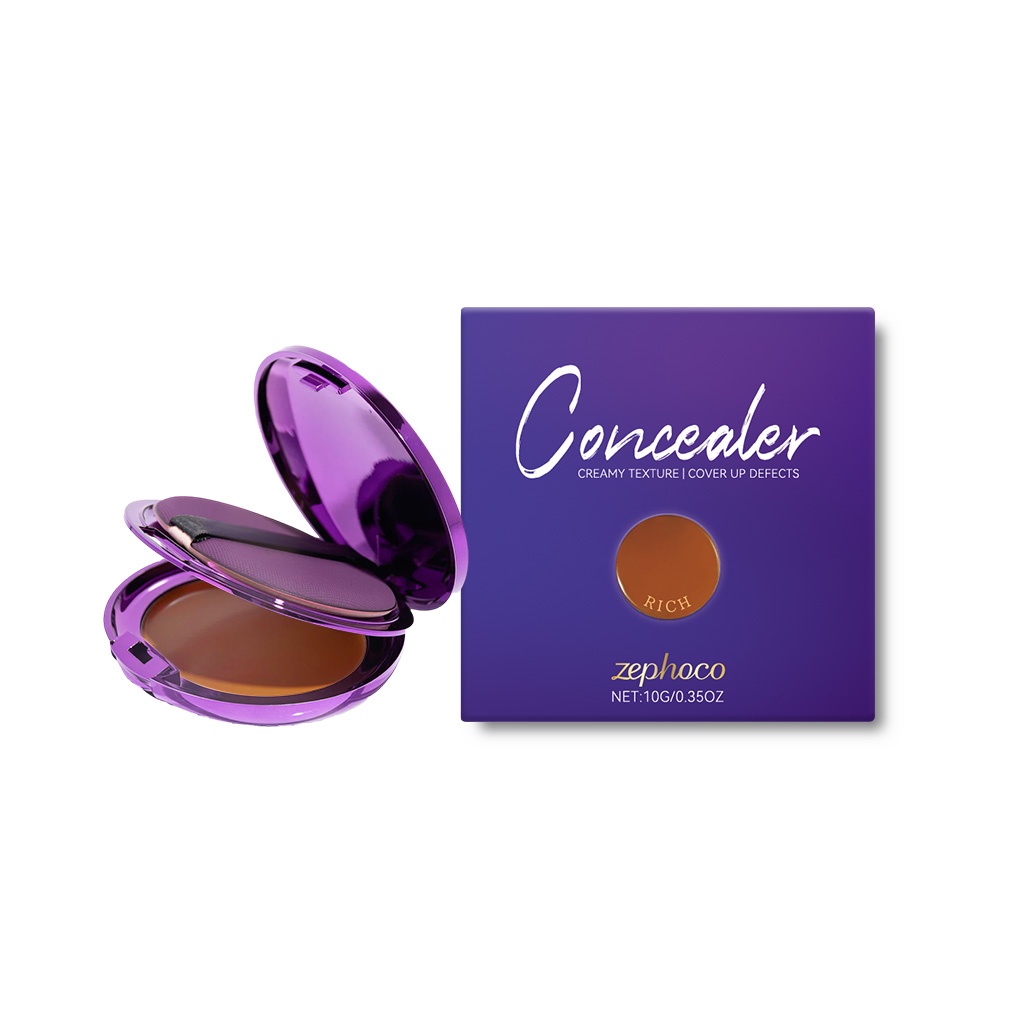 zephoco Dark Skin Concealer Pad Chăm Sóc Hằng Ngày: Nhẹ Nhàng và Ôm Sát, Cung Cấp Độ Ẩm và Dinh Dưỡng cho Da, Bông Che Khuyết Điểm Trong Suốt