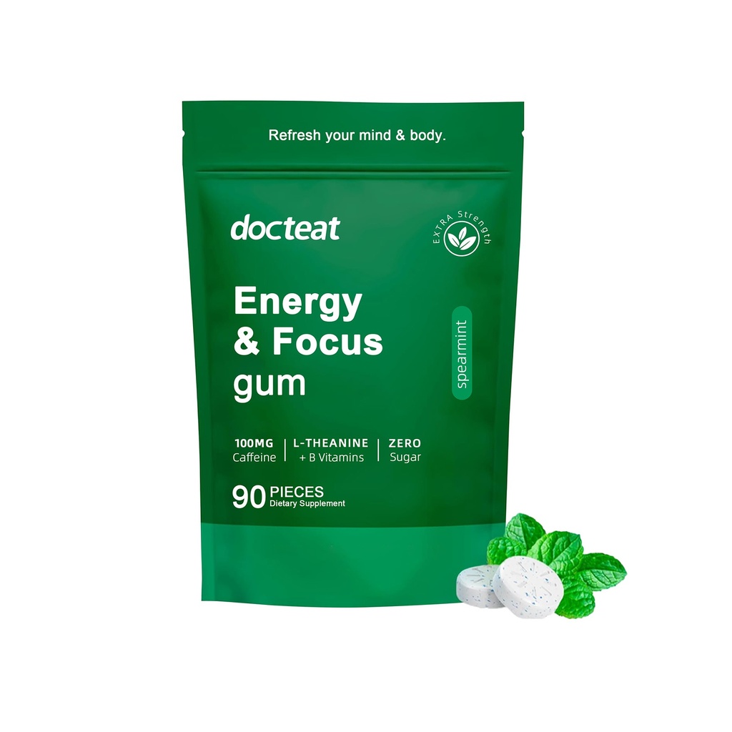 Kẹo viên ngậm Mint Docteat giúp thơm miệng, cung cấp năng lượng và tăng cường sự tập trung khi học tập hoặc làm việc
