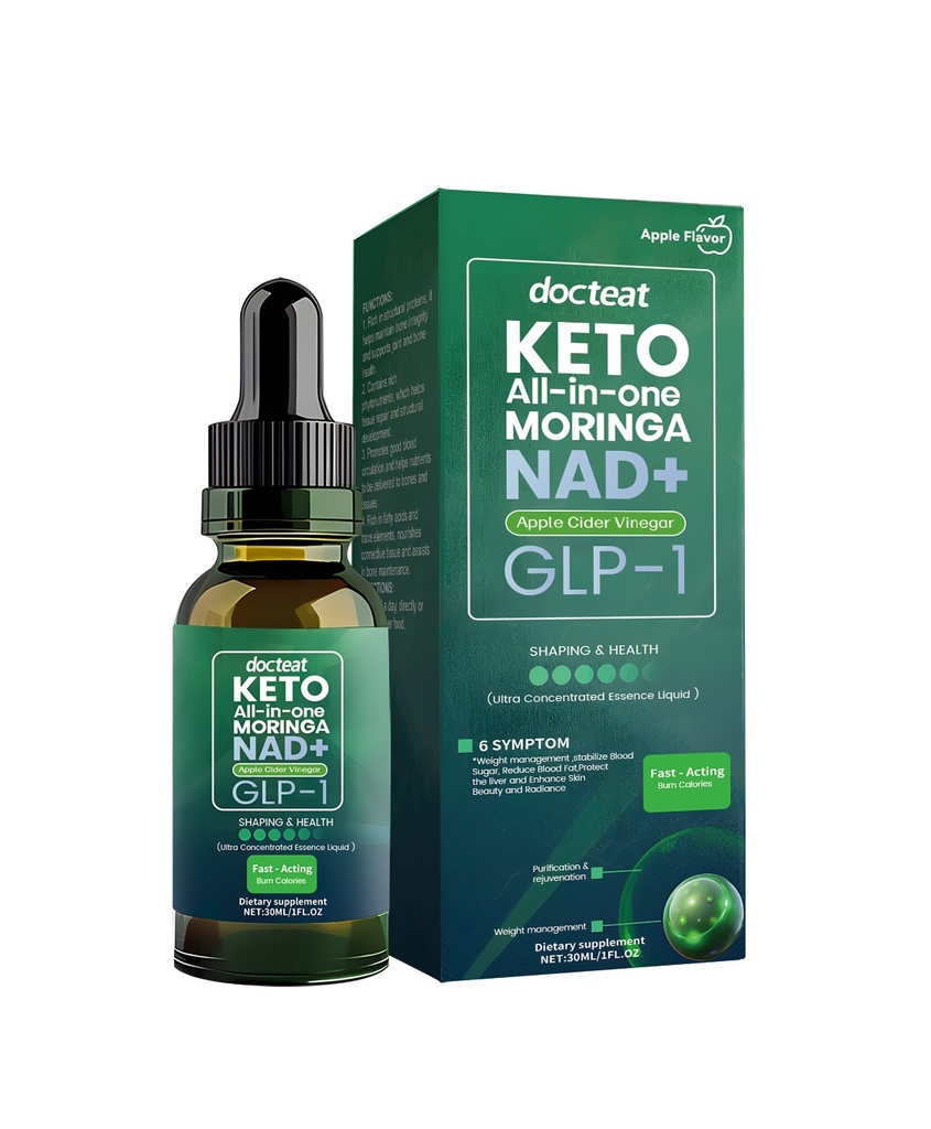 Giọt Docteat Glp-1 Quản lý cơ thể Ketogenic Tăng cường sức sống hàng ngày và điều kiện, giúp dễ dàng làm chủ vẻ đẹp.