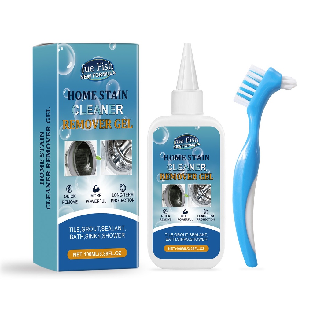 Gel tẩy vết bẩn gia dụng Jue Fish, vệ sinh tường, loại bỏ vết bẩn, loại bỏ nấm mốc trong nhà tắm và bồn giặt, gel vệ sinh gia đình.
