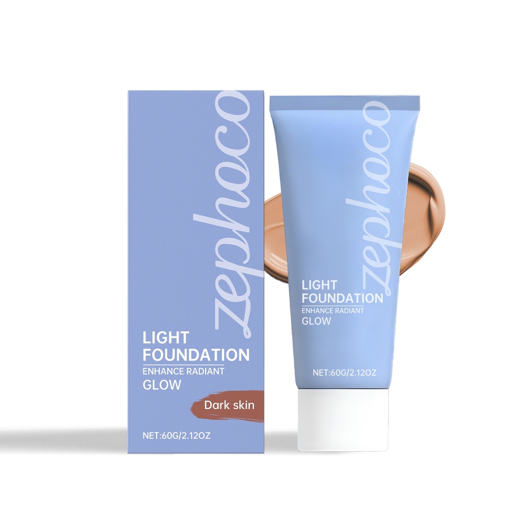 zephoco Dark Skin Nền Che Khuyết Điểm Bền Lâu: Rõ Ràng Tự Nhiên, Sáng Bóng, Nhẹ Và Chỉnh Sửa Da