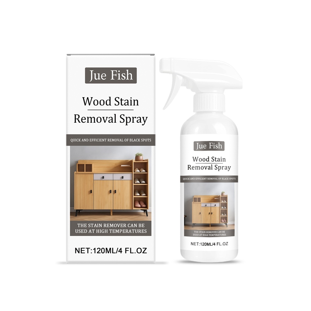 Nước Tẩy Vết Bẩn Gỗ Jue Fish, Nước Tẩy Vết Đen, Bảo Trì và Chăm Sóc Nội Thất và Sàn Gỗ, Xịt Tẩy Vết Bẩn