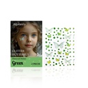 Decal Kim Cương Bướm Phát Sáng zephoco, Decal Hình Dáng Bướm Màu Xanh Lá Chói Lóa, Decal Trang Điểm Biểu Diễn Tiệc Sinh Nhật