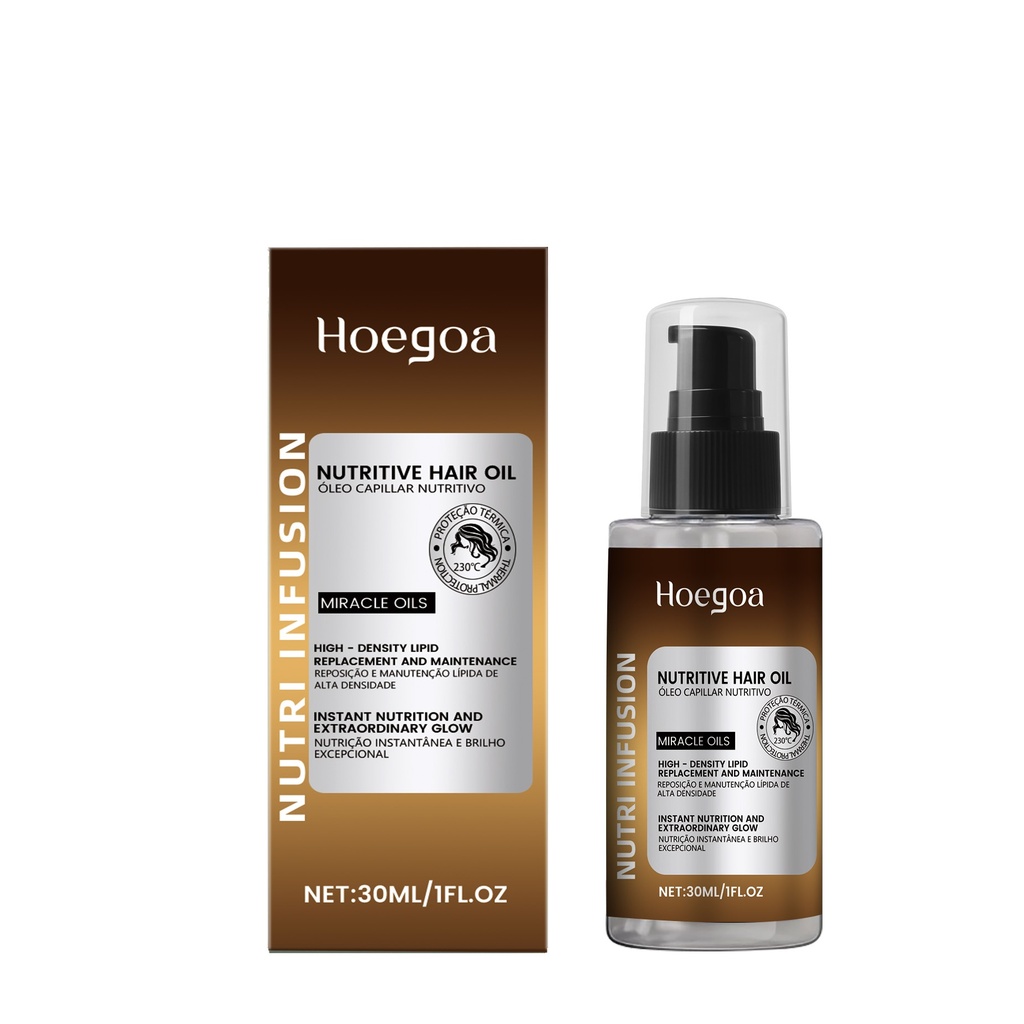 Dầu tóc dưỡng ẩm Hoegoa: Cung cấp độ ẩm hàng ngày, chăm sóc tóc, nuôi dưỡng và cung cấp độ ẩm, mượt mà và bóng mượt, dầu tóc nhẹ nhàng