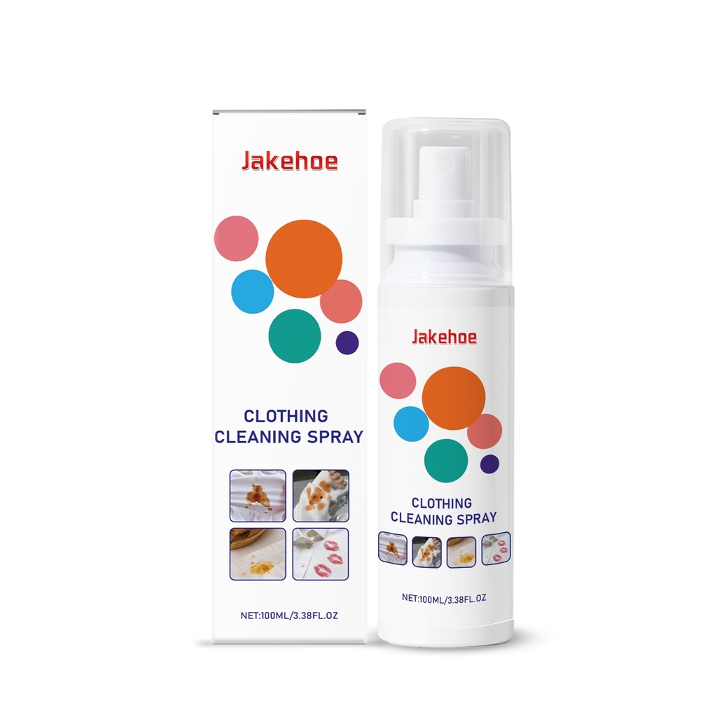 Jakehoe Bình Xịt Tẩy Rửa Quần Áo Nhẹ Nhàng Loại Bỏ Vết Bẩn Dầu và Bẩn, Để lại Hương Thơm Bền Lâu. Đây Là Bình Xịt Không Cần Rửa Hằng Ngày.