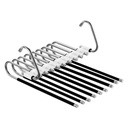 Giá treo quần bằng thép không gỉ đa chức năng, gấp nhiều lớp, thu gọn, có đai chống trượt và gia cố, một công cụ kỳ diệu cho thương mại xuyên biên giới của quần