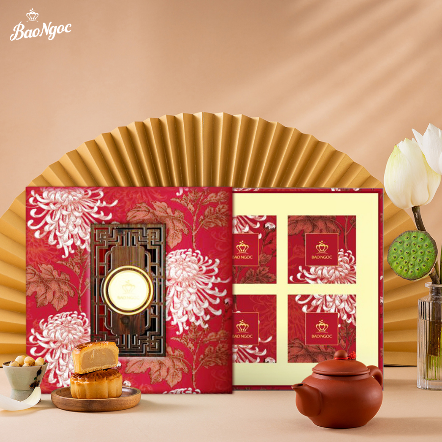 Set bánh trung thu cao cấp Bảo Ngọc- Vy Nguyệt Cát Tường 