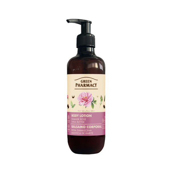 Sữa dưỡng thể Green Pharmacy Hoa hồng Damask và Bơ hạt mỡ 400ml