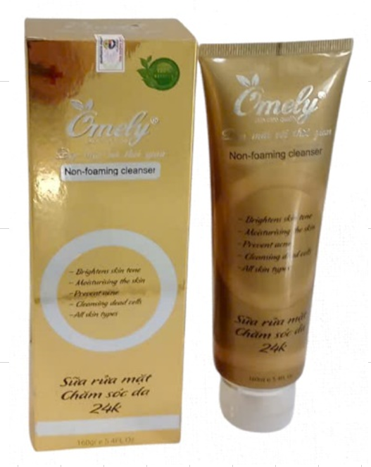 SỮA RỬA MẶT OMELY SÁNG DA VÀNG 24K